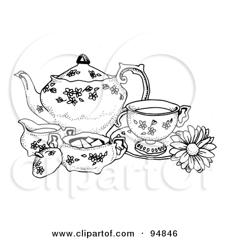 Girl Tea Party Cartoon Poster,rt Print Cartoon Girl Having 450x470 Girl Tea Party Cartoon Poster,rt Print Cartoon Girl Having