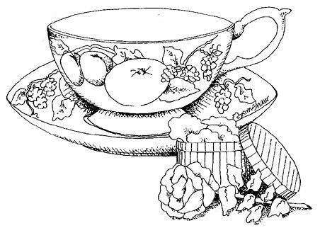 Tea Set Coloring Pages at GetColorings.com | Free printable colorings