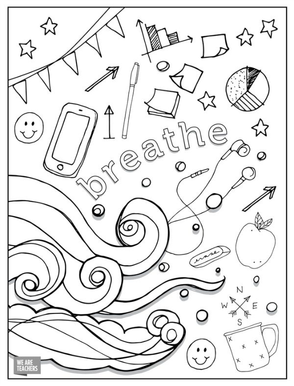 8 Free Adult Coloring Pages For Stressed Out Teachers 600x787 8 Free Adult Coloring Pages For Stressed Out Teachers