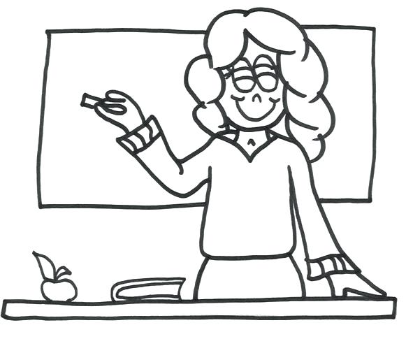 591x485 Teacher Coloring Pages Teacher Coloring Pages For Kids To Sweet