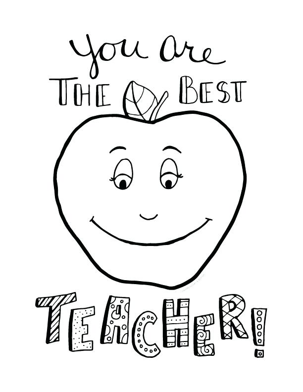 612x792 Best Teacher Coloring Pages Best Teacher Coloring Pages Free 1
