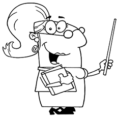 230x230 Top 10 Free Printable Teacher Coloring Pages