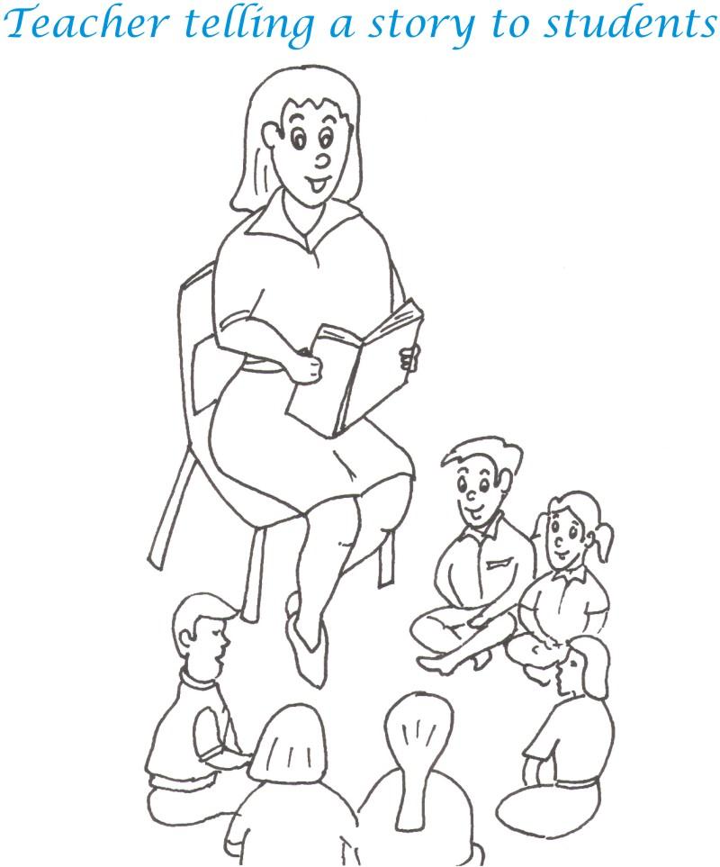 800x963 Teacher's Day Printable Coloring Page For Kids 10
