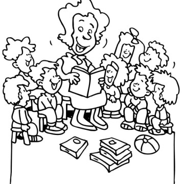 360x360 Teacher Coloring Pages For Kids