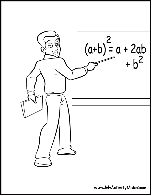 617x797 29 Coloring Pages Of Teachers, Teacher And Student Printable