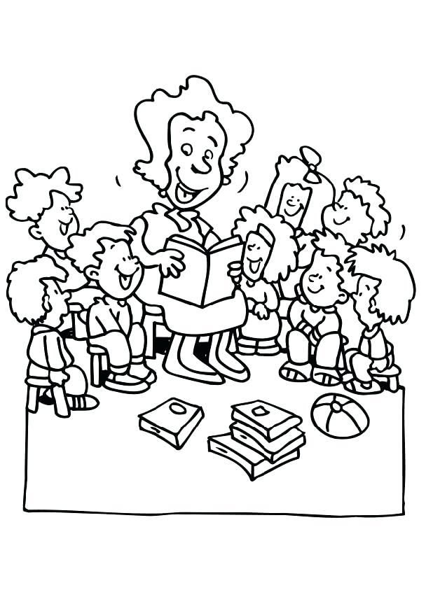 608x843 College Coloring Book With Teachers And Kids Coloring Pages