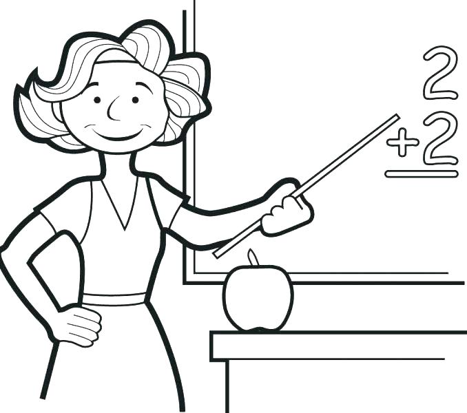 678x600 Teachers Coloring Pages Teachers Coloring Pages Teacher Coloring