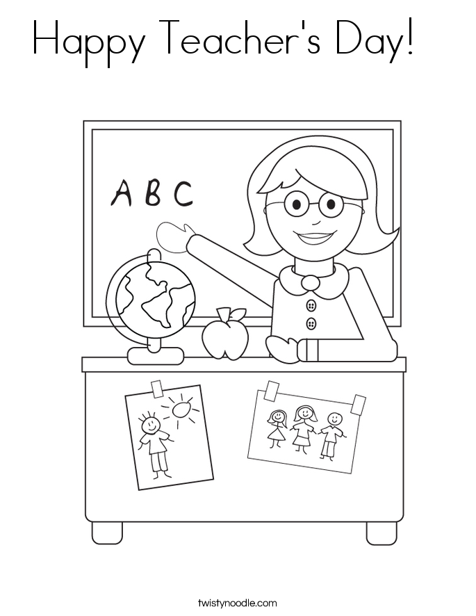 Teachers Day Coloring Pages at GetColorings.com | Free printable ...