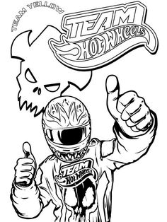 236x314 Team Hot Wheels Coloring Pages