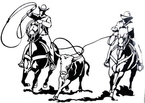 Team Roping Decale Team Roping Stenciling, Cricut 500x356 Team Roping Decale Team Roping Stenciling, Cricut