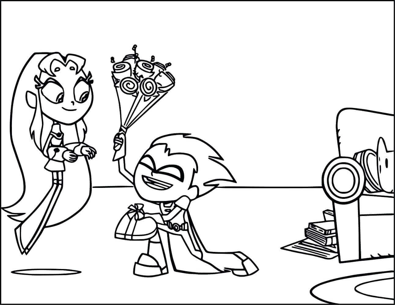 Team Titans Coloring Pages