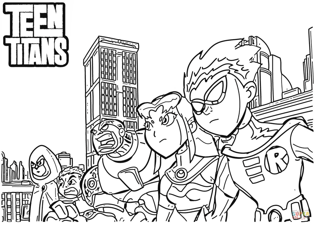 1049x750 Teen Titans Coloring Page Free Printable Coloring Pages Teen