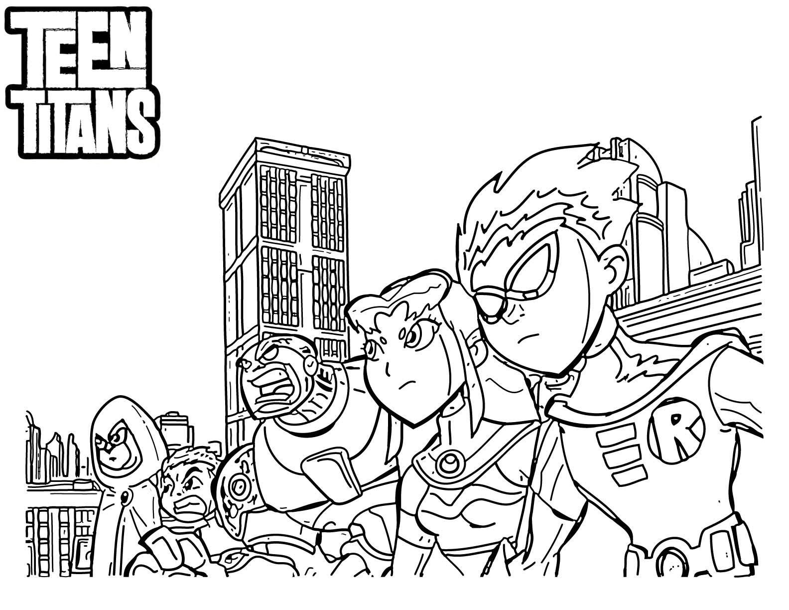 1584x1224 New Teen Titans Go Coloring Pages Free Coloring Pages For Children