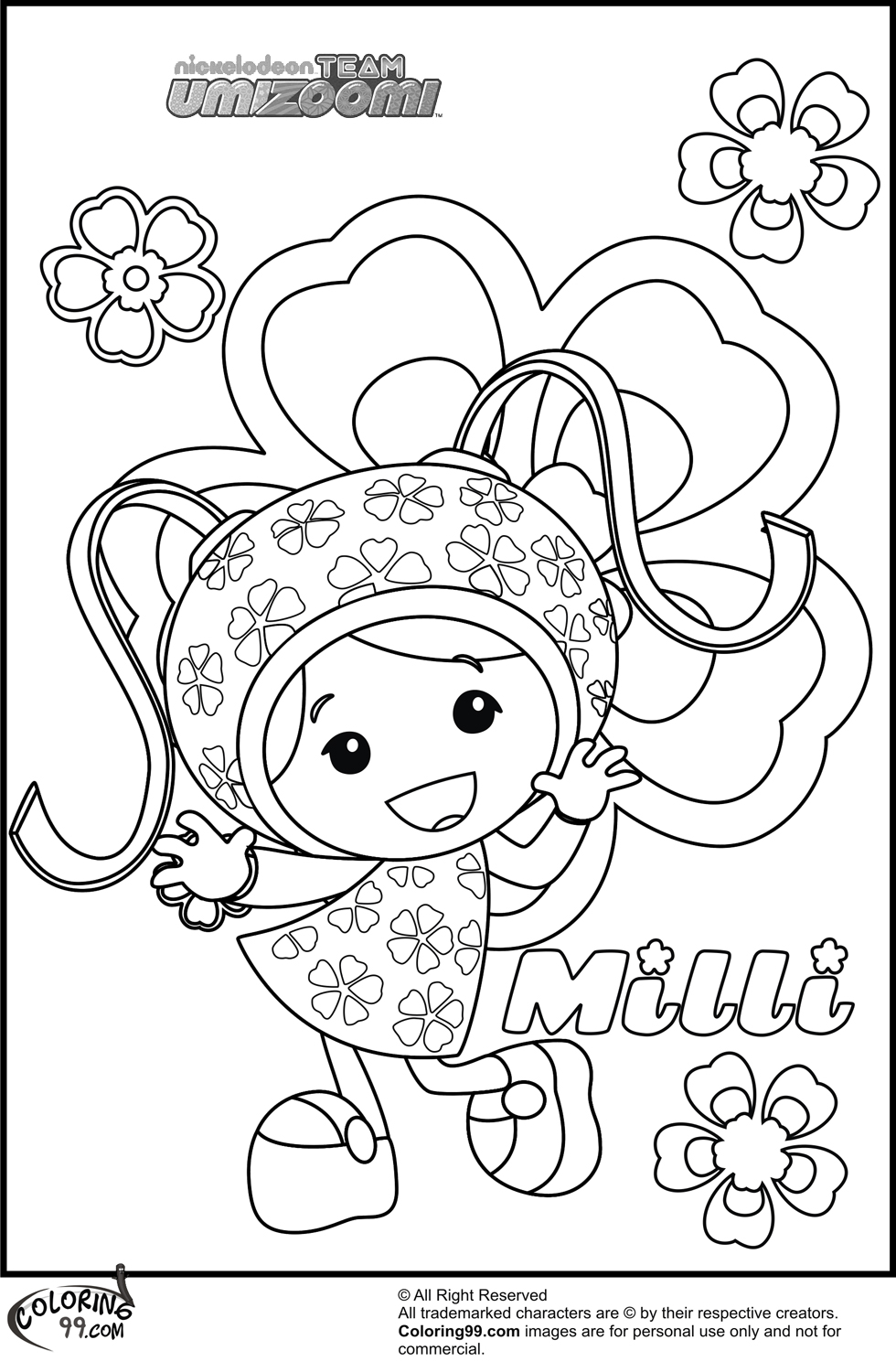 980x1500 Team Umizoomi Coloring Pages