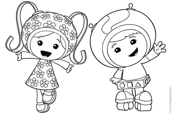 600x400 Team Umizoomi Coloring Pages To Print Milli And Geo Say Hi In Team
