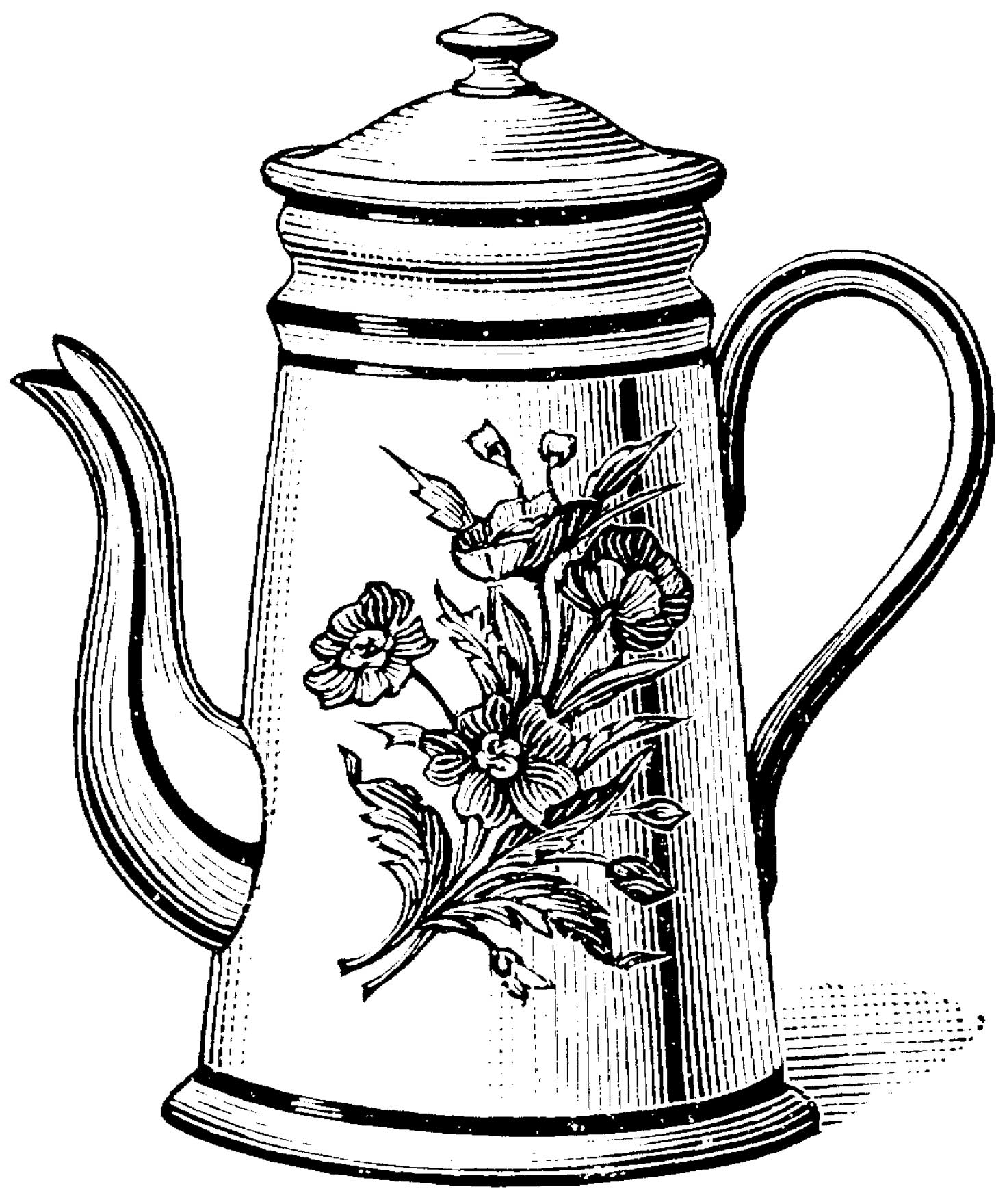 Coloring Pages Tea Pot 1472x1760 Coloring Pages Tea Pot