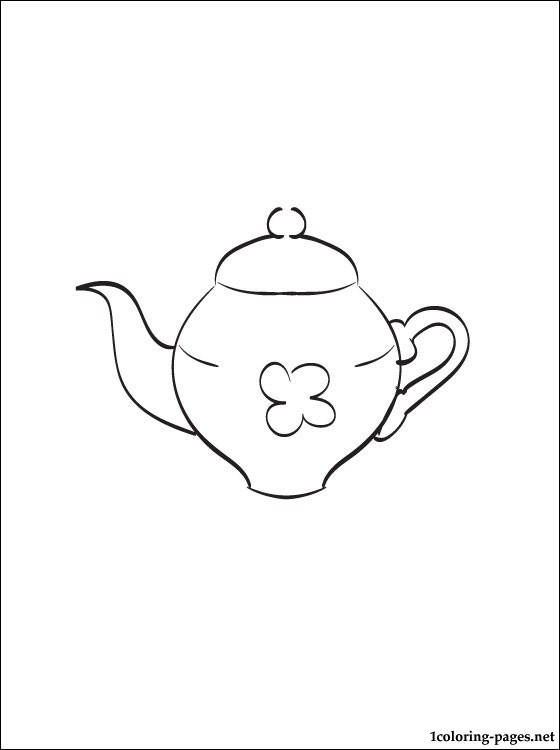 Teapot Coloring Page Coloring Pages 560x750 Teapot Coloring Page Coloring Pages