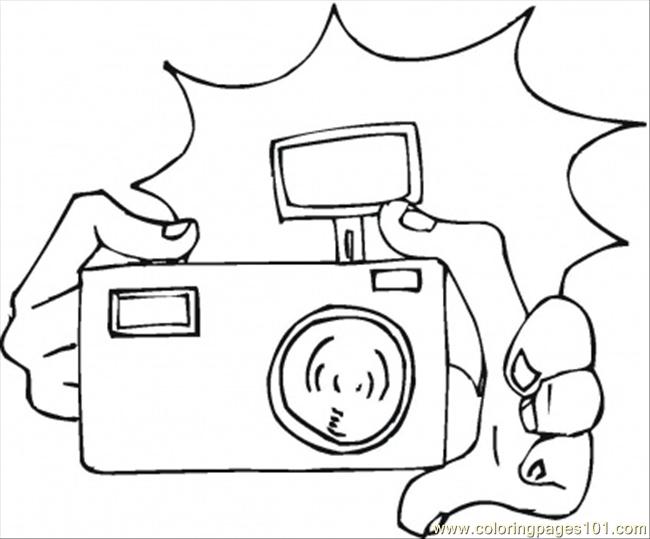 650x539 Camera Coloring Page