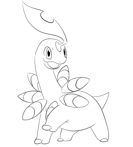 Feraligatr Coloring Page 434x480 Feraligatr Coloring Page