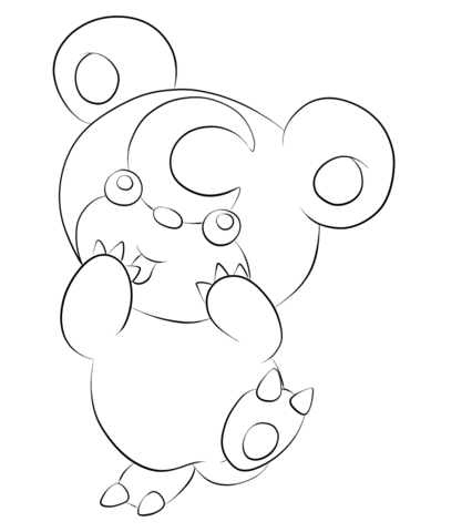 Teddiursa Coloring Page Lineartgeneration Ii Pokemon 426x480 Teddiursa Coloring Page Lineartgeneration Ii Pokemon