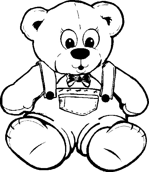 490x567 Teddy Bear Coloring Pages