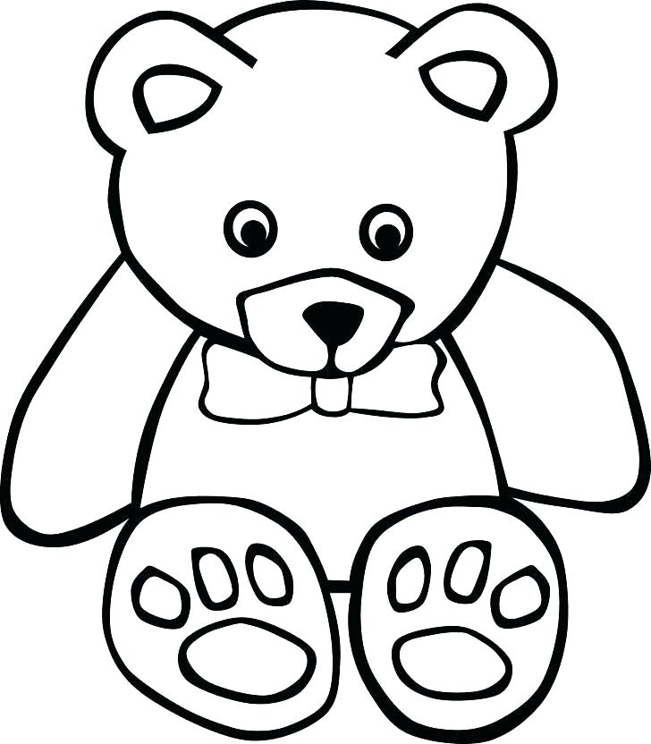 Teddy Bear Color Sheet 728x832 Teddy Bear Color Sheet