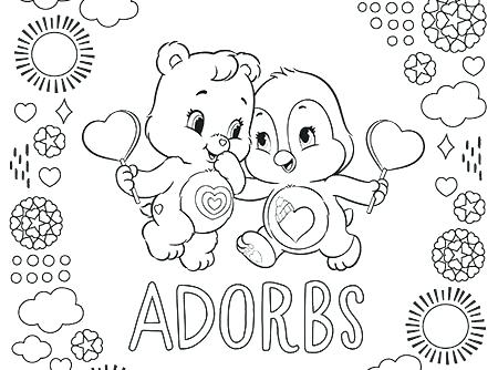 450x334 Coloring Pages Of Bears Meet Brave Heart Lion Care Bears Coloring