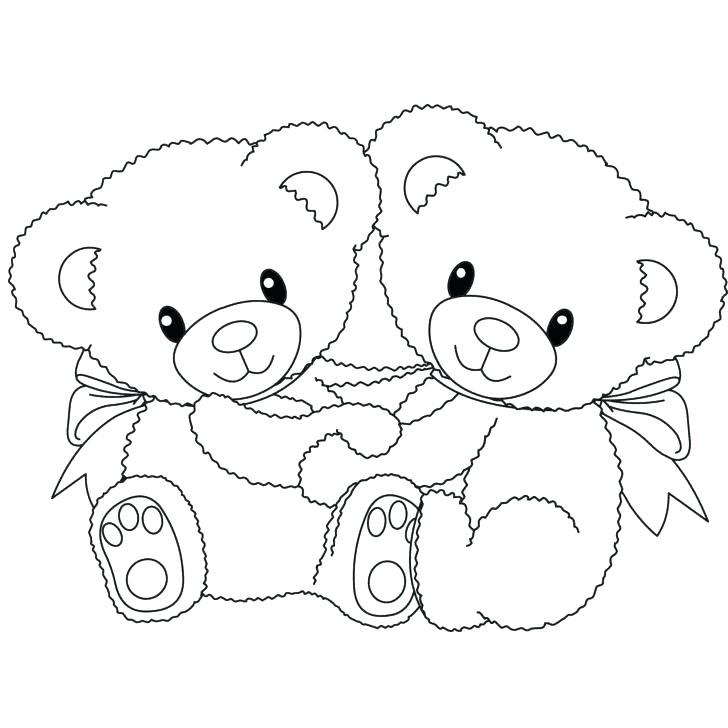 728x728 Teddy Bear With Heart Coloring Pages He Teddy Bear Holding A Heart