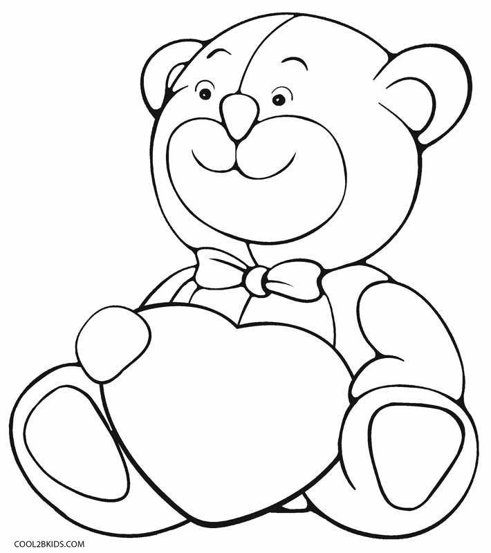 710x800 Printable Teddy Bear Coloring Pages For Kids Cool2bkids