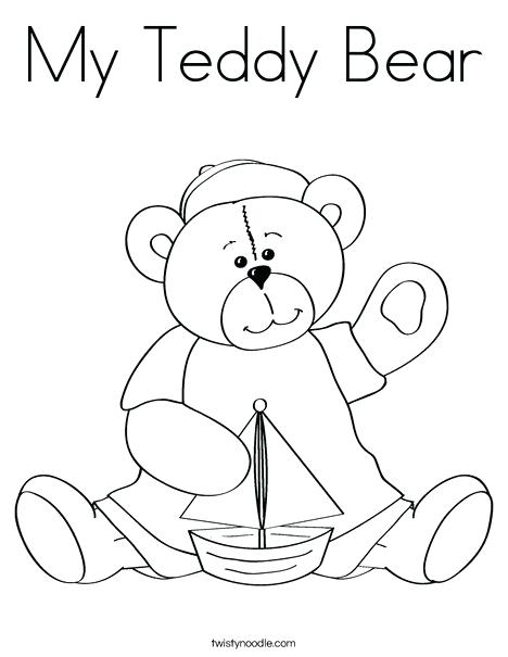 468x605 Teddy Bear Coloring Page Cutie Bear 4 Coloring Page Teddy Bear
