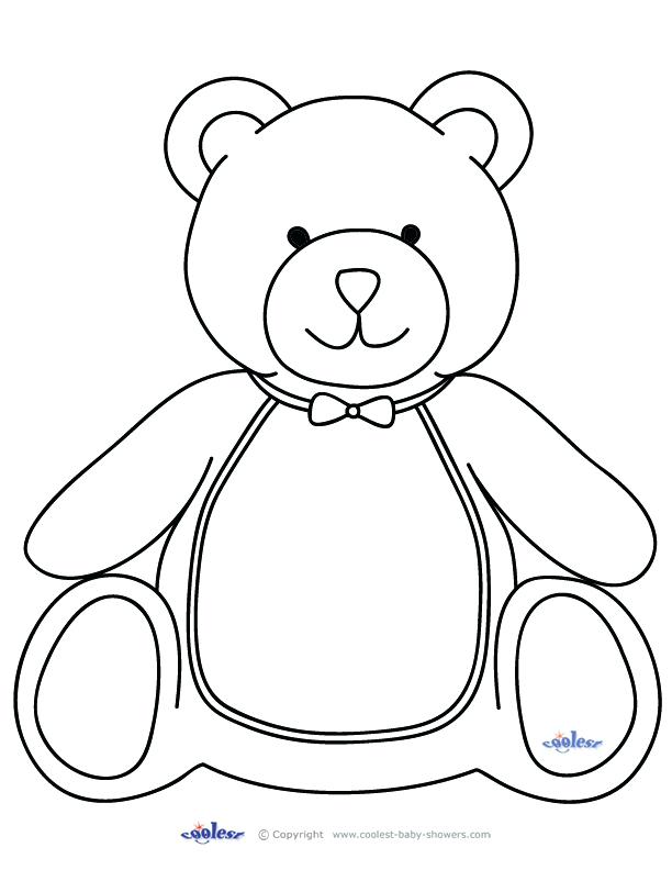 612x792 Teddy Bear Coloring Sheet Outline Of A Teddy Bear Coloring Pages