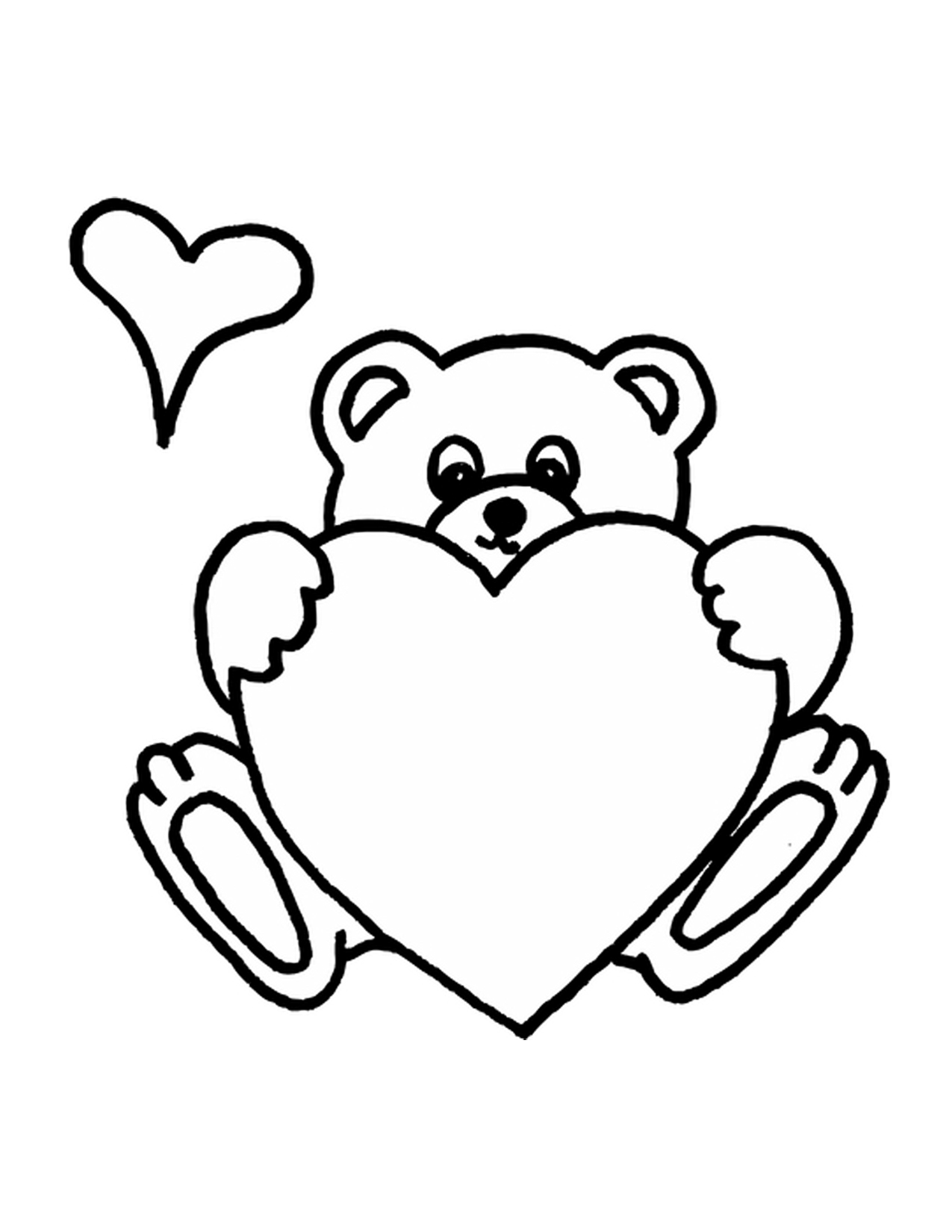 1275x1650 Teddy Bear Valentine Coloring Pages