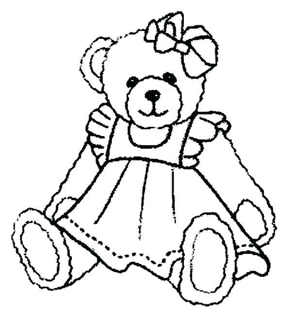 Cute Teddy Bear Coloring Pages Free Teddy Bear Coloring Pages 600x673 Cute Teddy Bear Coloring Pages Free Teddy Bear Coloring Pages
