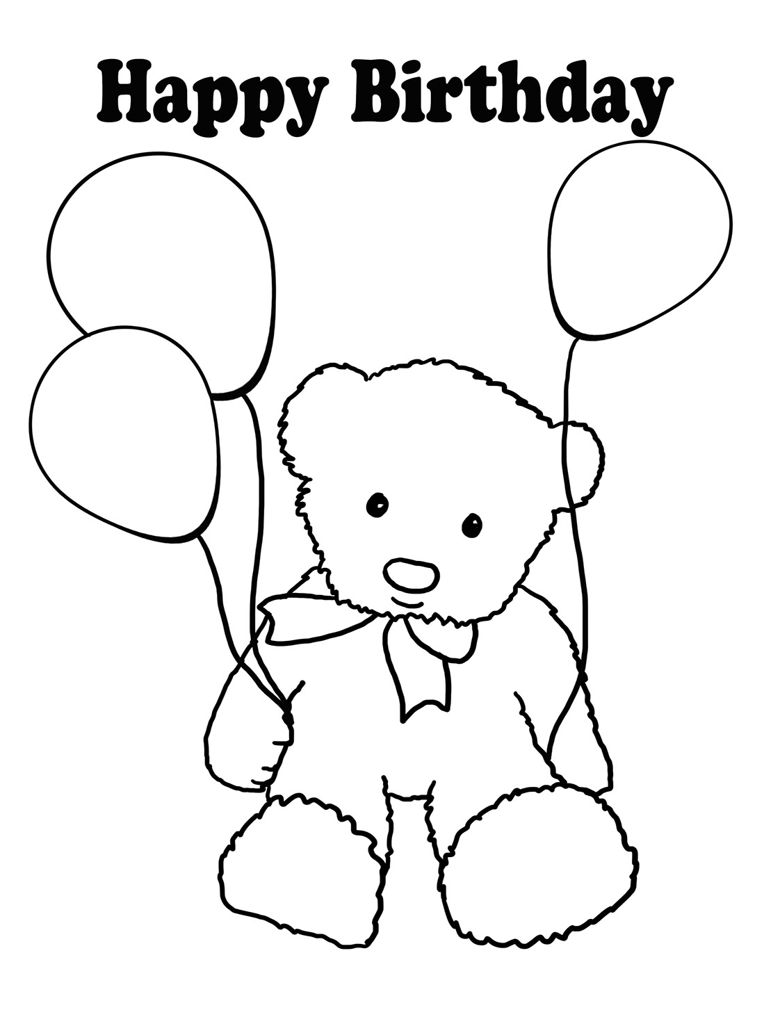 Birthday Coloring Pages 1122x1476 Birthday Coloring Pages