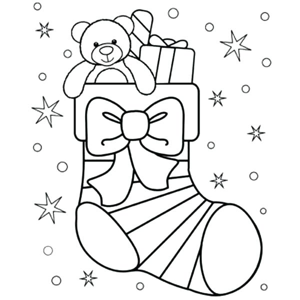 Coloring Pictures Of Teddy Bears Interesting Design Stocking 600x600 Coloring Pictures Of Teddy Bears Interesting Design Stocking
