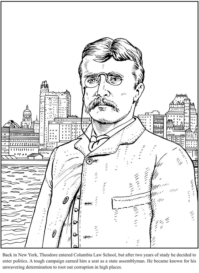 Teddy Roosevelt Coloring Book Dover Publications Coloring 650x890 Teddy Roosevelt Coloring Book Dover Publications Coloring