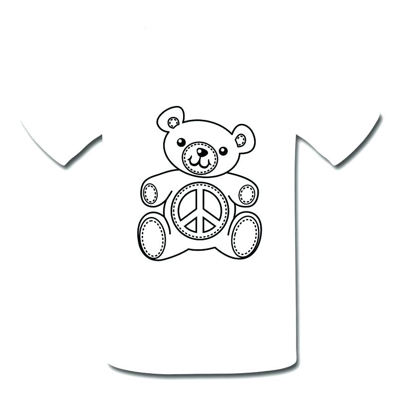 800x800 T Shirt Coloring Page T Shirt Coloring Teddy Bear Coloring T Shirt