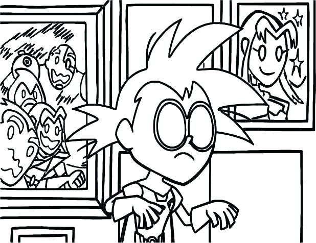 618x476 Teen Titans Coloring Page Teen Titans Go Home Coloring Page