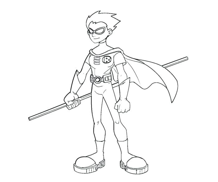 700x584 Teen Titan Coloring Pages Robin Teen Titans Coloring Pages 2