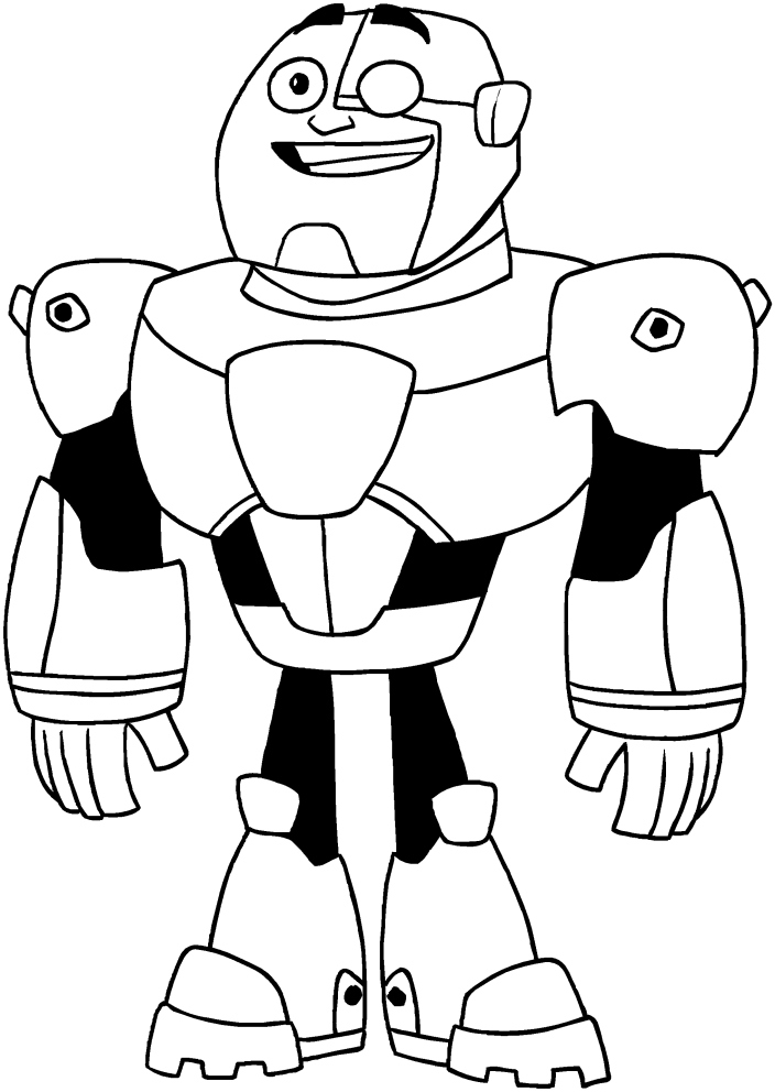 Teen Titans Go Coloring Pages Fresh Teen Titans Go Cyborg Coloring 704x992 Teen Titans Go Coloring Pages Fresh Teen Titans Go Cyborg Coloring