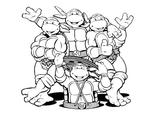 Teenage Mutant Ninja Turtles Coloring Pages 600x450 Teenage Mutant Ninja Turtles Coloring Pages