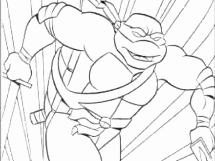 Teenage Mutant Ninja Turtles Coloring Pages Donatello