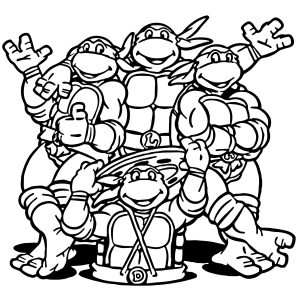 Ninja Turtles Coloring Pages Donatello New Teenage Mutant Ninja 300x300 Ninja Turtles Coloring Pages Donatello New Teenage Mutant Ninja