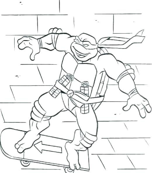 Mutant Ninja Turtles Coloring Pages Free Printable Ninja Coloring 520x591 Mutant Ninja Turtles Coloring Pages Free Printable Ninja Coloring