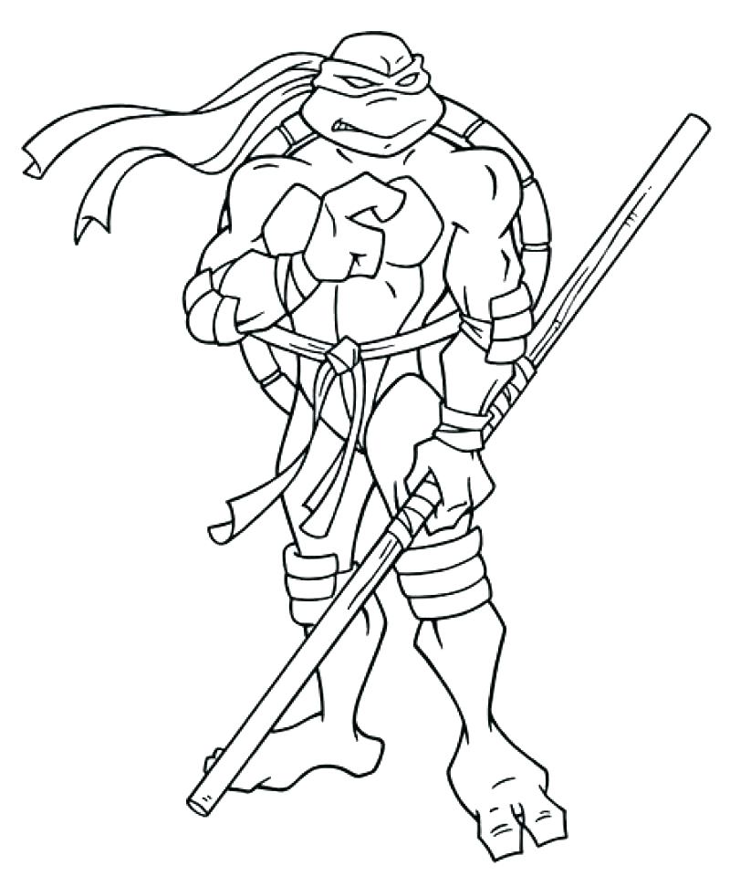 Teenage Mutant Ninja Turtles Coloring Pages Donatello at GetColorings ...