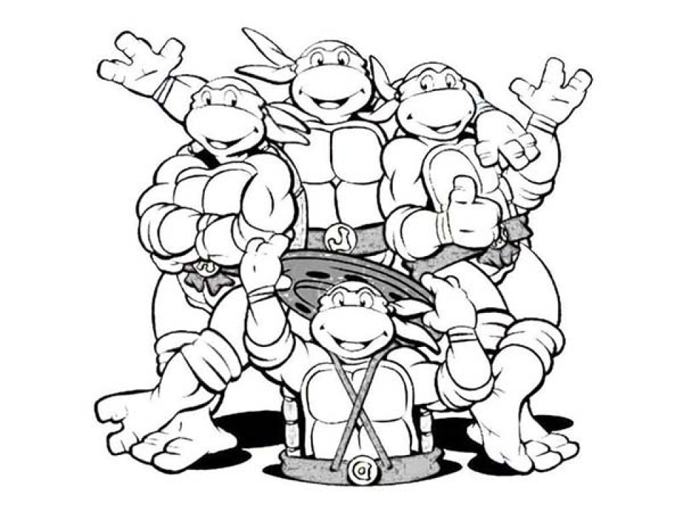 Teenage Mutant Ninja Turtles Free Coloring Pages