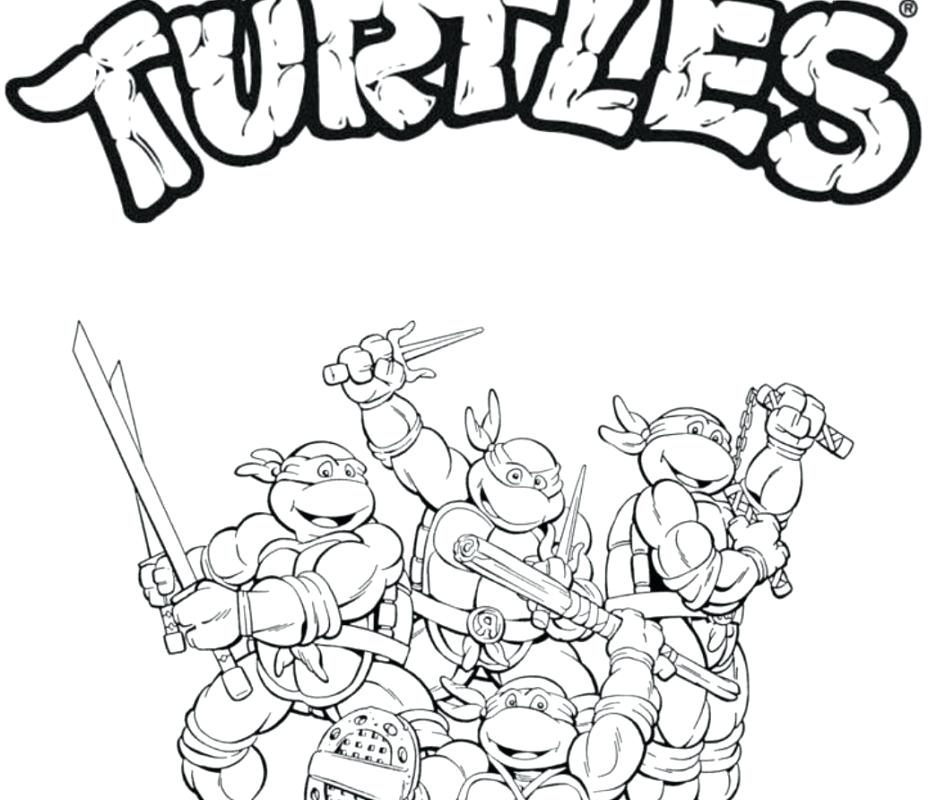 928x800 Teenage Mutant Ninja Turtles Coloring Pages For Kids Fantastic