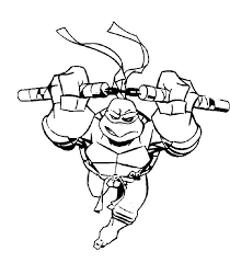 Teenage Mutant Ninja Turtles Michelangelo Coloring Pages