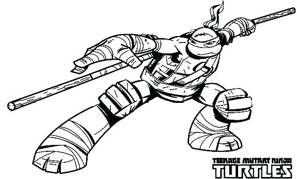 600x362 Michelangelo Ninja Turtle Mask Color Turtles Coloring Page Sapia