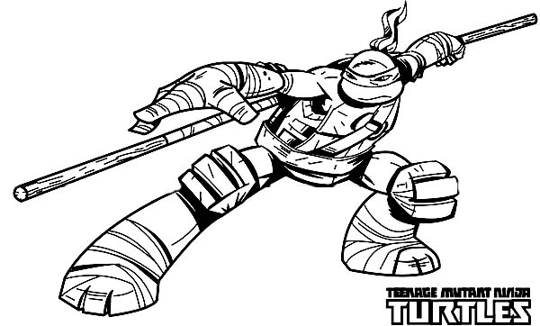 600x362 Teenage Mutant Ninja Turtles Raphael Coloring Pages